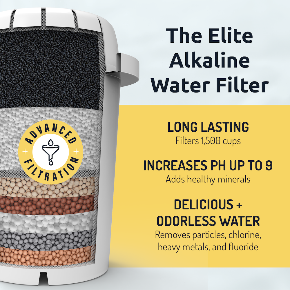 Invigorated Water Ioniseur d'eau alcaline – Grand purificateur de filtre à  eau de comptoir – Système d
