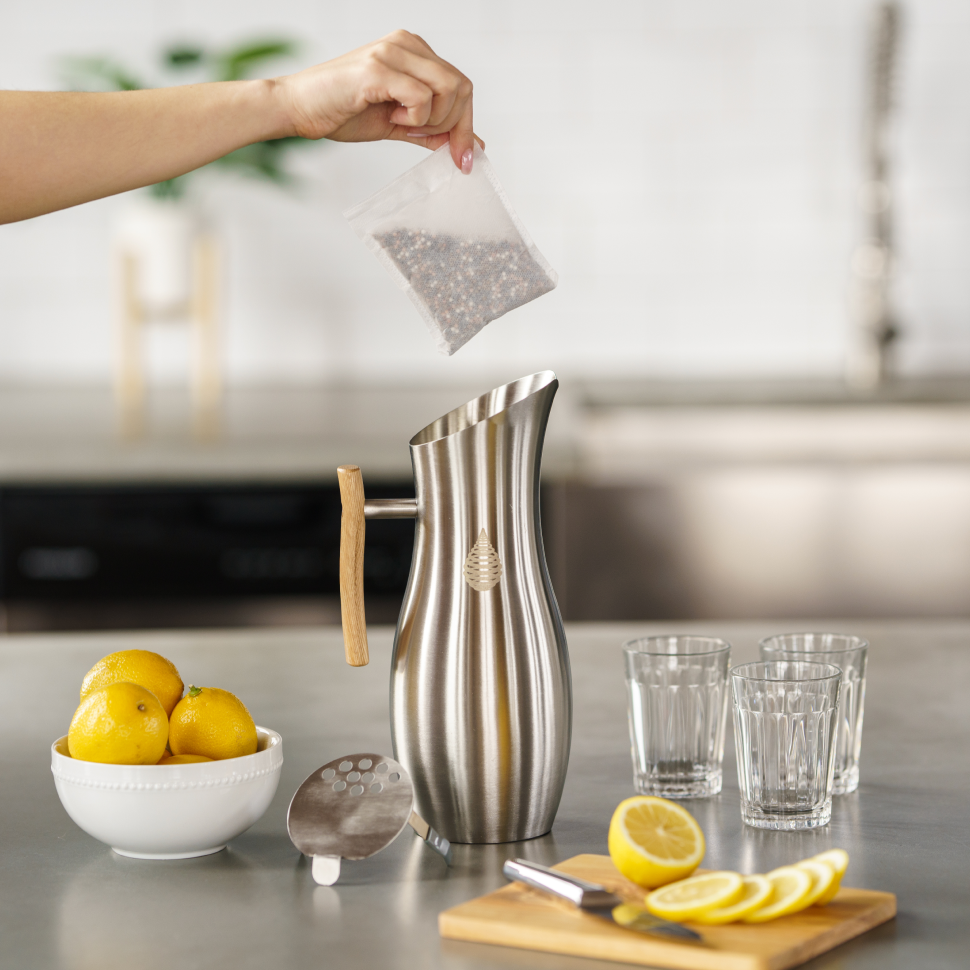 pH Vitality Stainless Steel Pitcher (64oz)