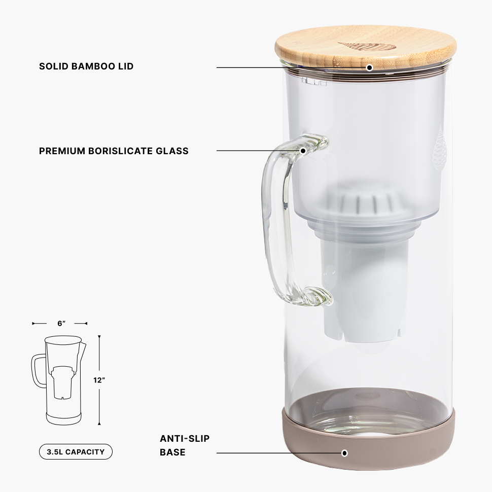 pH Restore Glass Pitcher