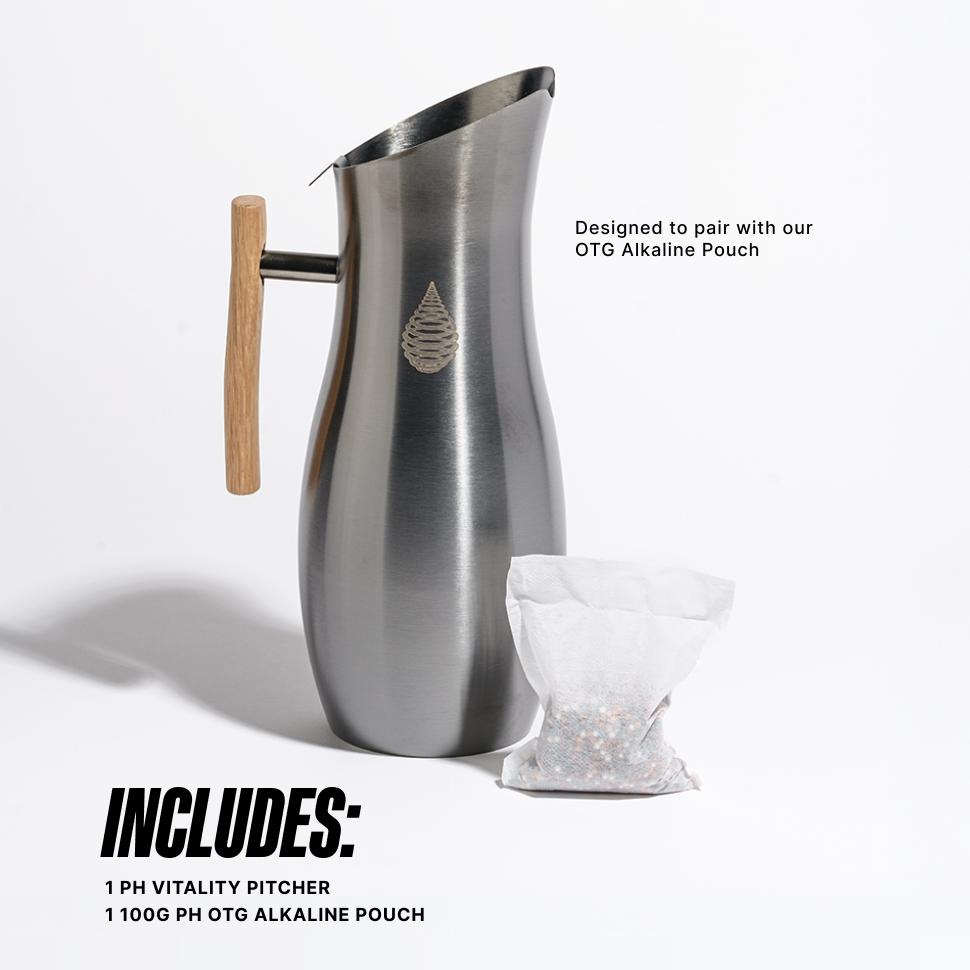 pH Vitality Stainless Steel Pitcher (64oz)