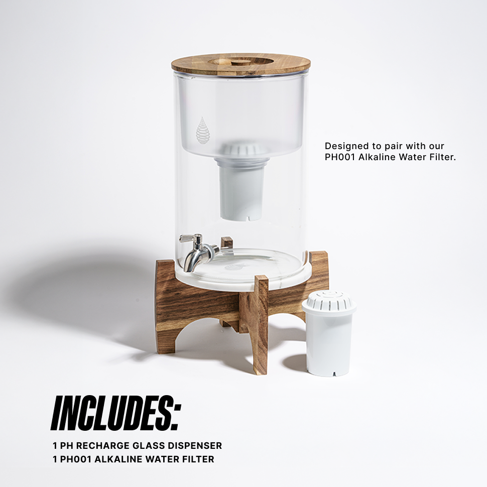 pH Recharge Glass Alkaline Water Dispenser