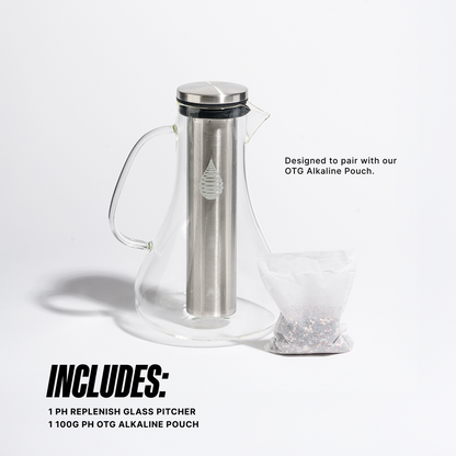 pH Replenish Glass Alkaline Water Pitcher