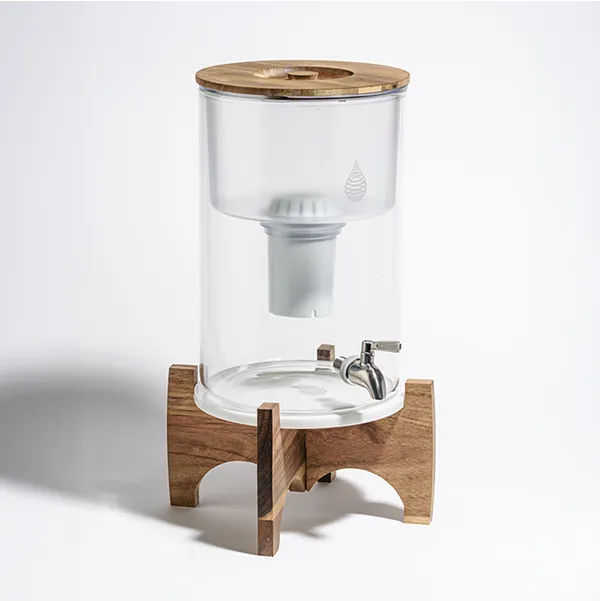 pH recharge glass dispenser