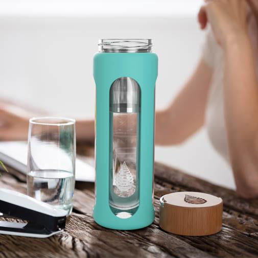 pH Hydrate Glass Water Bottle