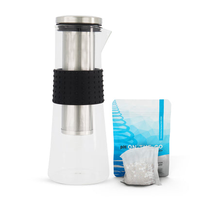 pH Renew Glass Alkaline Water Filter Pitcher